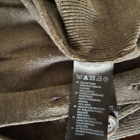 18. H&M Long Button Down Cardigan Size Medium - Picture 4 of 7